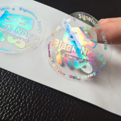 레이저 반대 무단 복제 브랜드는 반대 가짜 스티커 전문자필을 코팅하여 긁습니다