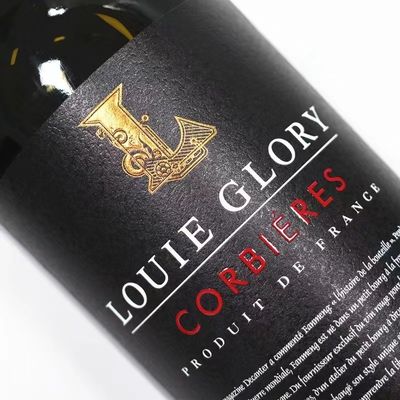 레드와인 라벨 스티커 종이 인쇄된 생일 방수성 접착제