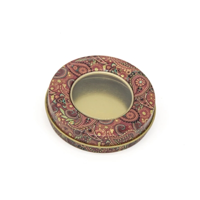 4가지 항공 회사 코드 8 항공 회사 코드 금속 주석 양초 용기는 70x20mm 라운드를 진동시킵니다
