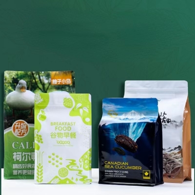 얼어붙은 지플록식 패키징 테플론제 백은 명백한 재밀봉할 수 있는 플라스틱 백 Eco 우호적 관습에게 입힙니다