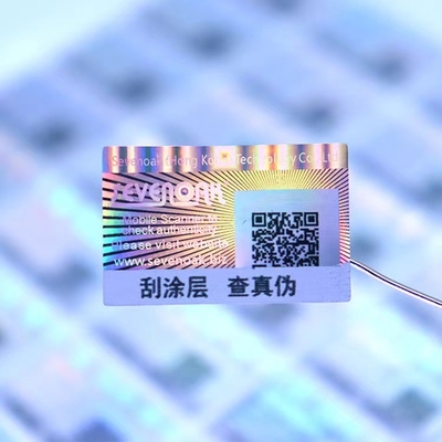 3d  보증을 출력하는 신분 증명서를 위한 은 패키징 홀로그램 스티커