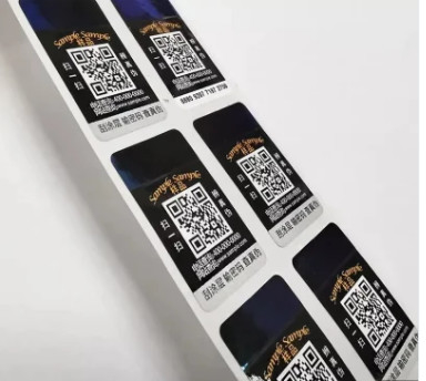 관습은 큐르 코드 홀로그램 스티커 원형 레이저 반대 무단 복제 브랜드를 만들었습니다