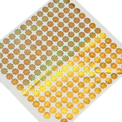 OEM 접착제에서 떨어져 있는 2D / 3D 레이저 은 전문자필 스티커 반대 위조인 스크래치