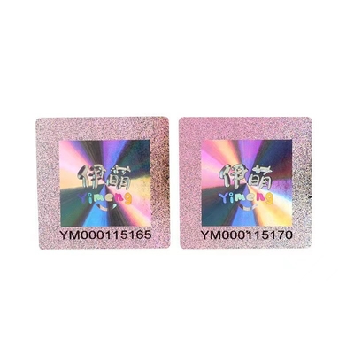 OEM 접착제에서 떨어져 있는 2D / 3D 레이저 은 전문자필 스티커 반대 위조인 스크래치
