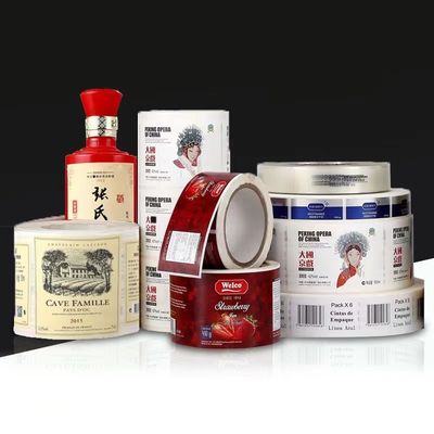 CMYK 술 술 병 라벨, 광택이 나는 / 매트가 주문 제작된 와인 레이블을 엠보싱 처리합니다