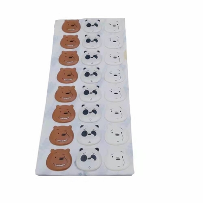 3d 써클 명백한 에폭시 돔 스티커 브랜드 PP PVC PET은 이르렀습니다